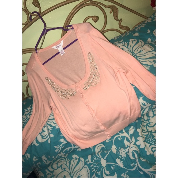 Candie's Sweaters - CANDIE’S pink cardigan